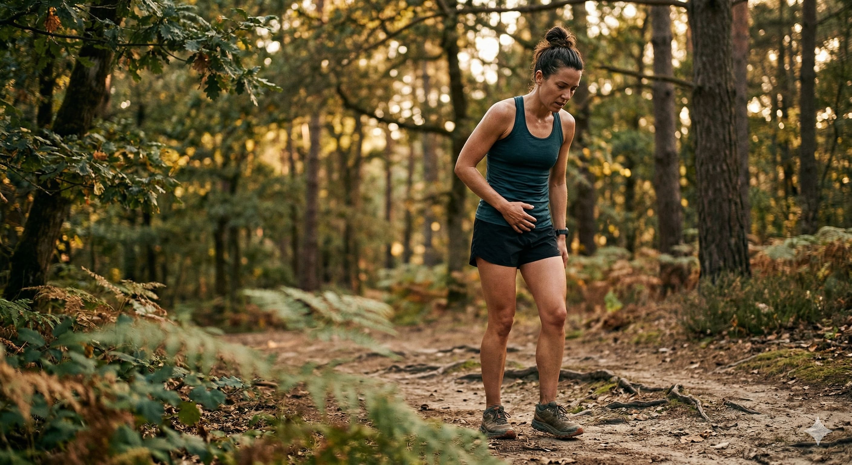 Coureur reprenant progressivement la course après traitement tendinite hanche