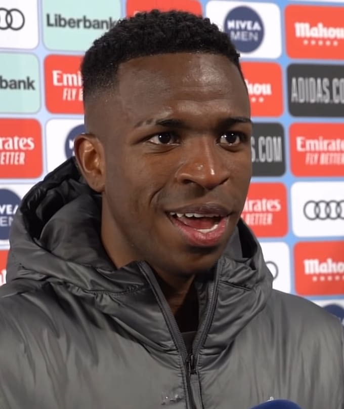 Vinícius Júnior, ailier du Real Madrid, en interview